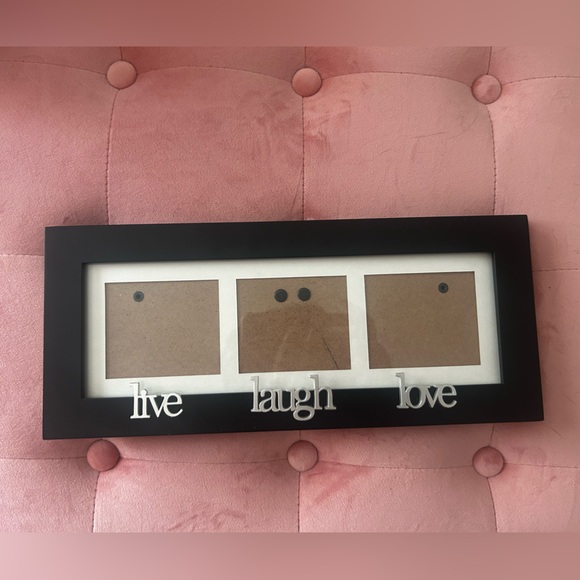 Live Laugh Love Triple Photo Frame – Black - Picture 1 of 5